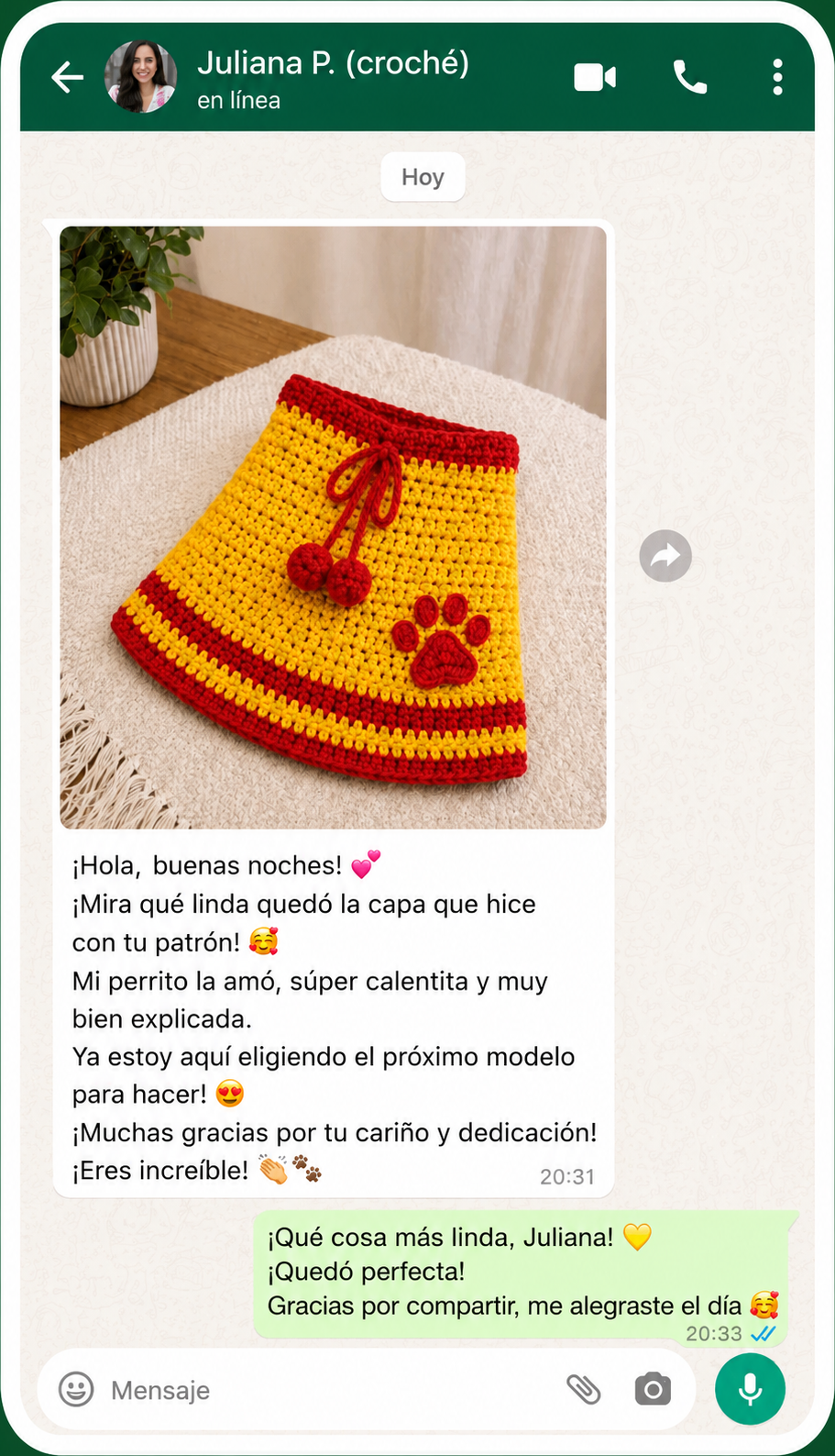 Opinión de una clienta